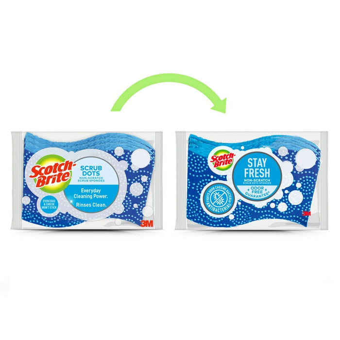 Scotch-Brite Non-Scratch Scrub Dots Sponges - 6ct