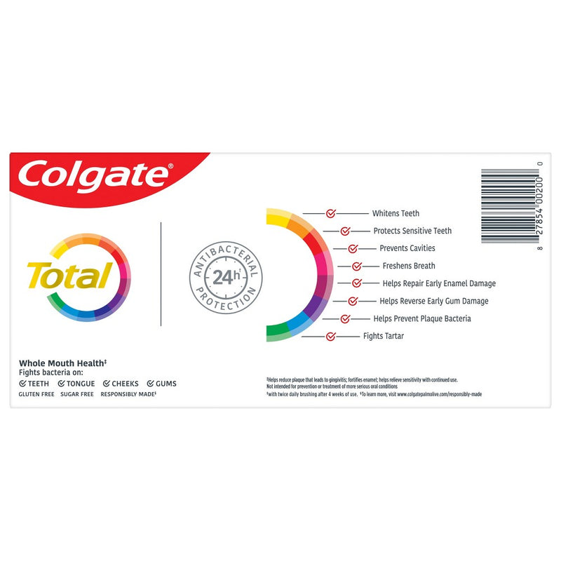 Colgate Total Whitening + Charcoal Toothpaste - Mint - 5.1oz/2pk