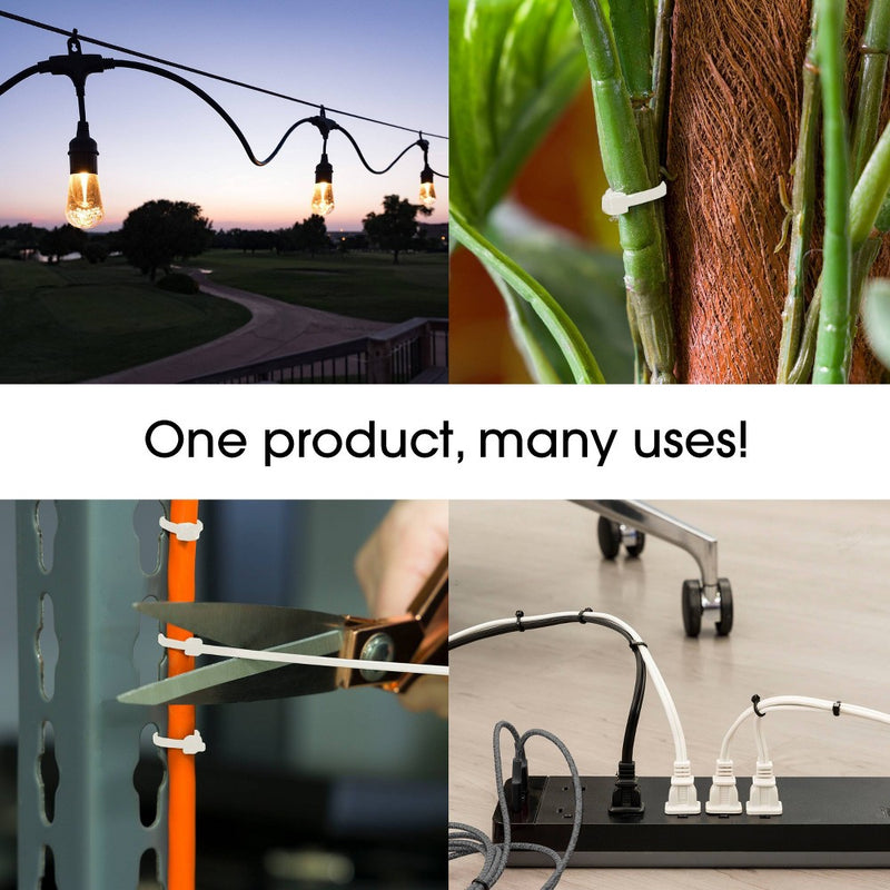 Power Gear 100pk Cable Ties Clear