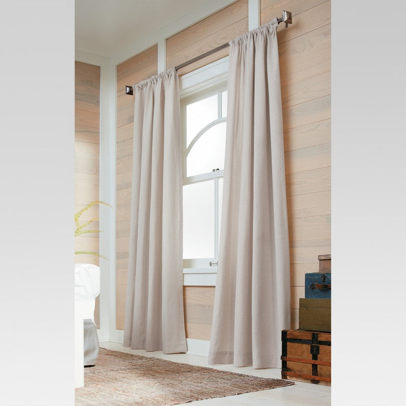 1pc 54"x84" Light Filtering Farrah Window Curtain Panel Cream - Threshold