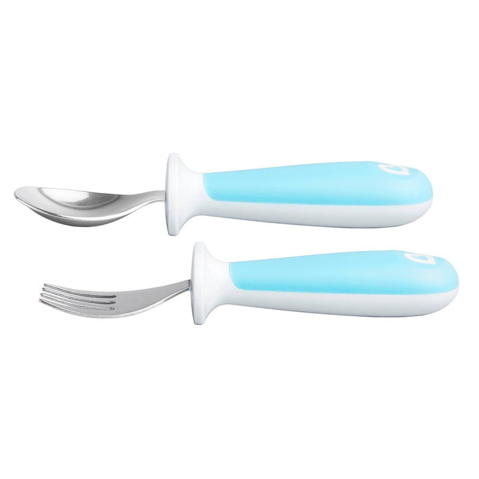 Munchkin Raise Toddler Fork and Spoon Set - 2pk - Blue