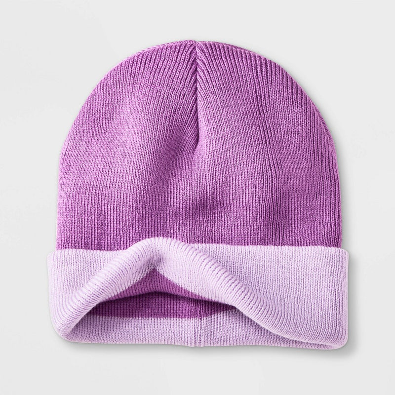 Kids' Colorblock Beanie - Cat & Jack Purple