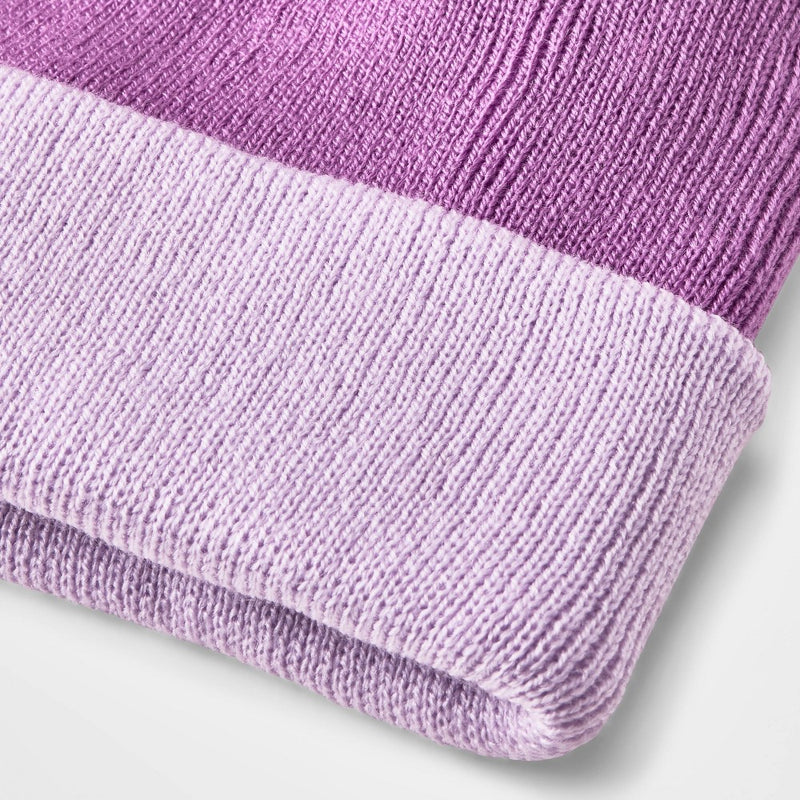 Kids' Colorblock Beanie - Cat & Jack Purple