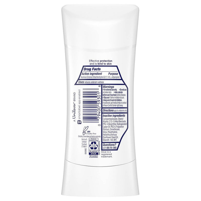 Dove Beauty Advanced Care Clear Finish 48-Hour Invisible Antiperspirant & Deodorant Stick - 2.6oz