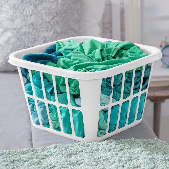 1.25bu Laundry Basket White - Brightroom