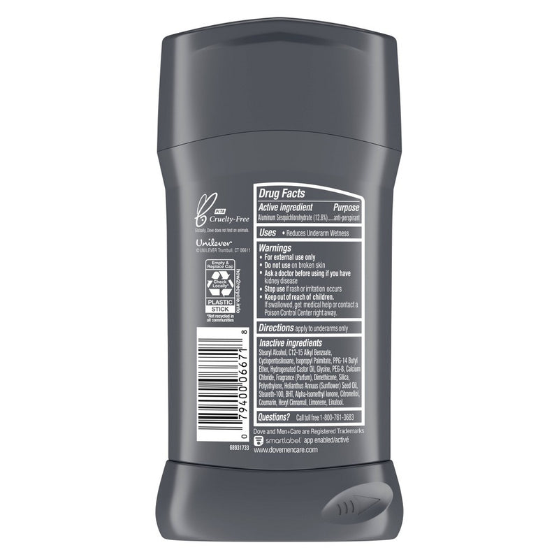 Dove Men+Care 72-Hour Antiperspirant & Deodorant Stick - Clean Comfort - 2.7oz