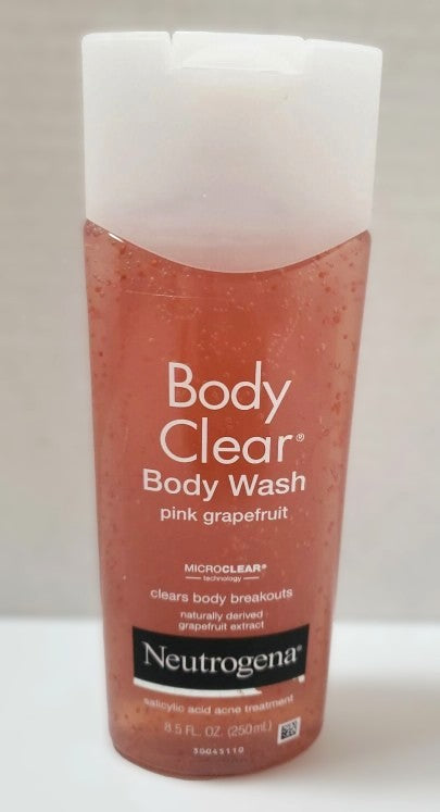 Neutrogena Body Clear Pink Grapefruit Acne Body Wash with Vitamin C for Body Breakouts - 8.5 fl oz