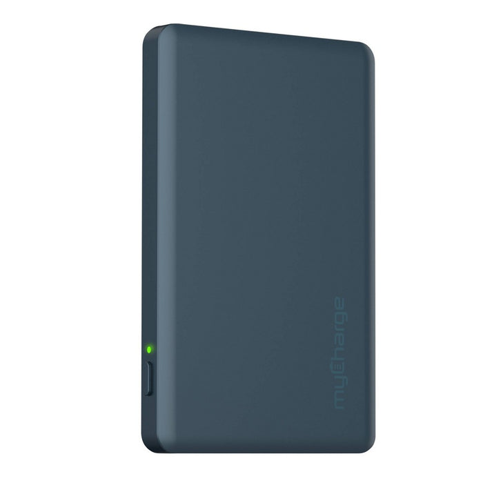 myCharge Maglock 3k 3000mAh/12W Wireless Charger + USB-C Power Bank - Blue
