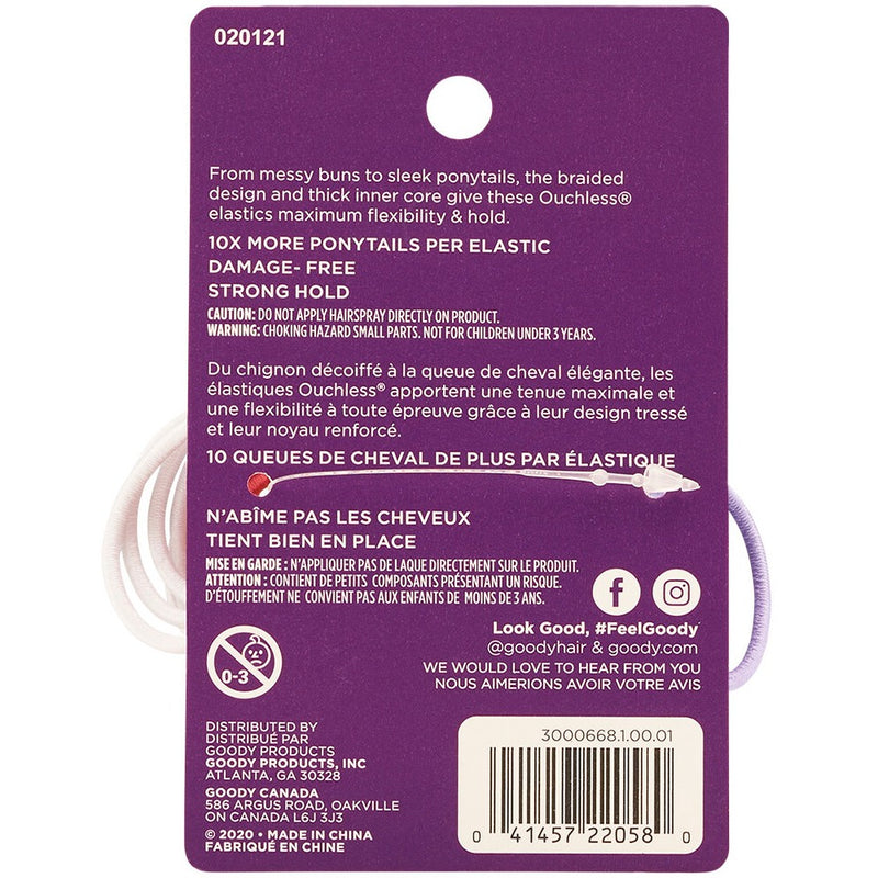Goody Girls' Ouchless Medium Elastics - 2mm - 40ct