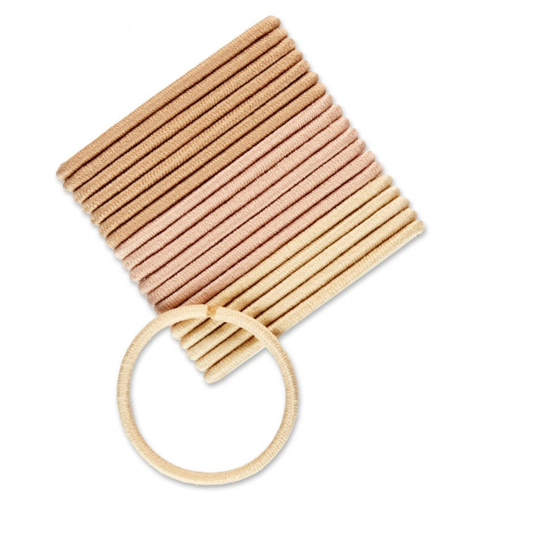 scunci No Damage Elastic Hair Ties - Blonde - 4mm/20ct