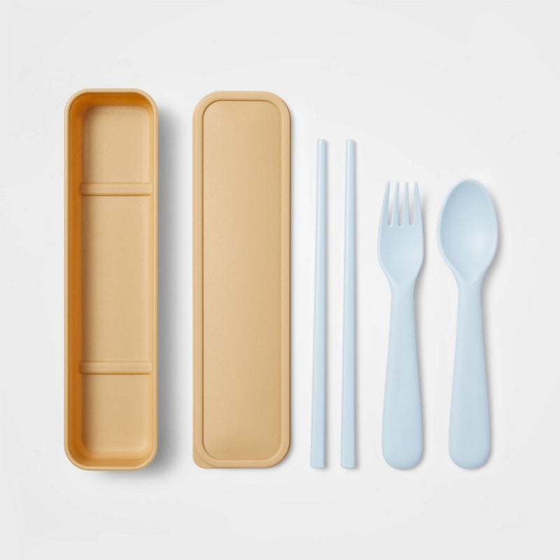 Cutlery Set Beige/Blue - Cat & Jack