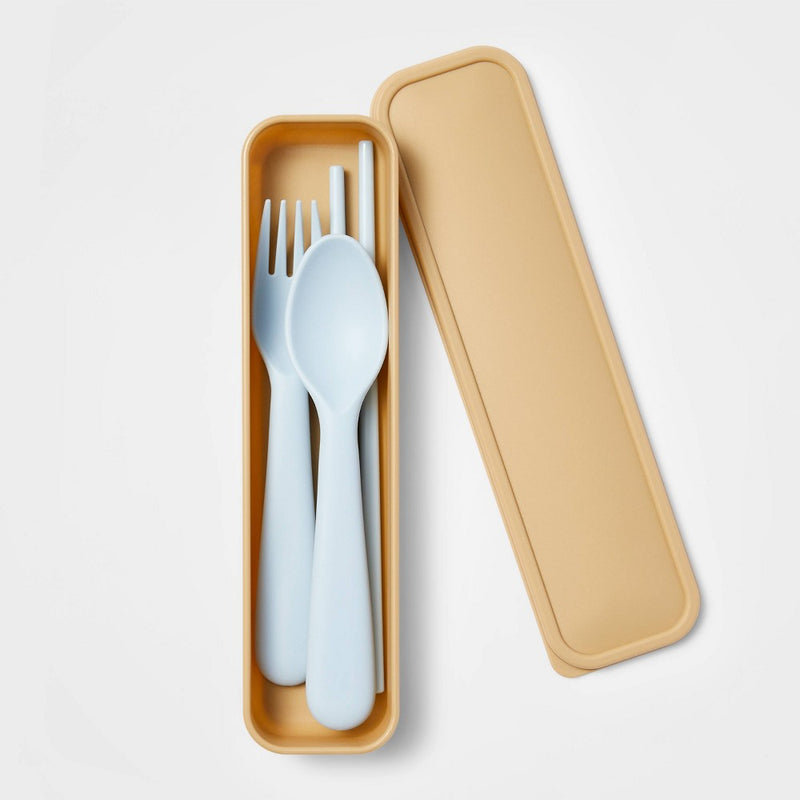 Cutlery Set Beige/Blue - Cat & Jack