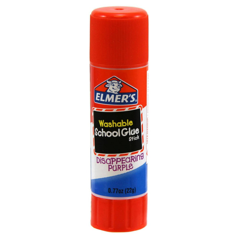 Elmer's 6pk Giant Washable School Glue Sticks - Disappearing Purple