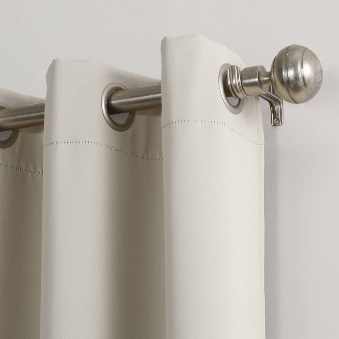84"x54" Kenneth Energy Saving Blackout Grommet Top Curtain Panel Cream - Sun Zero