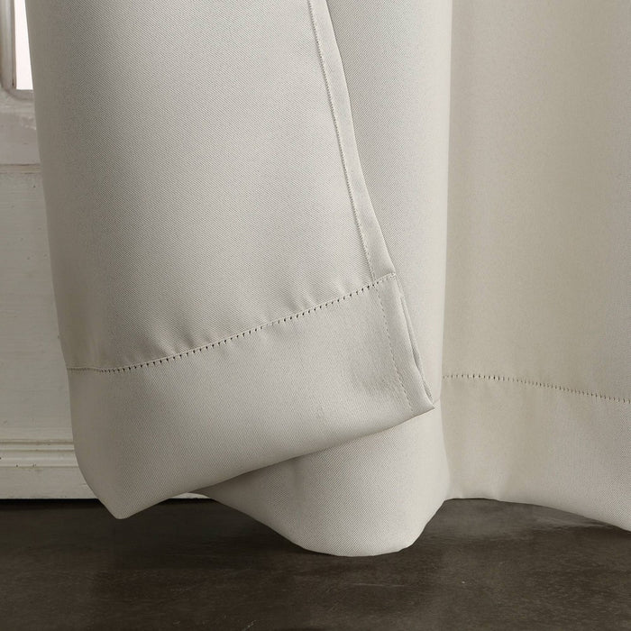 84"x54" Kenneth Energy Saving Blackout Grommet Top Curtain Panel Cream - Sun Zero