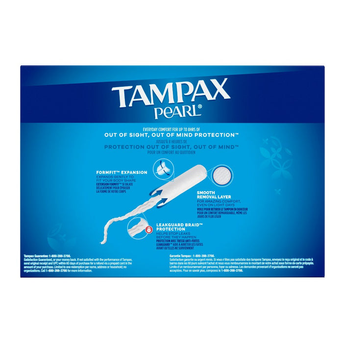Tampax Pearl Ultra Absorbency with LeakGuard Braid Tampons - Unscented - 60ct