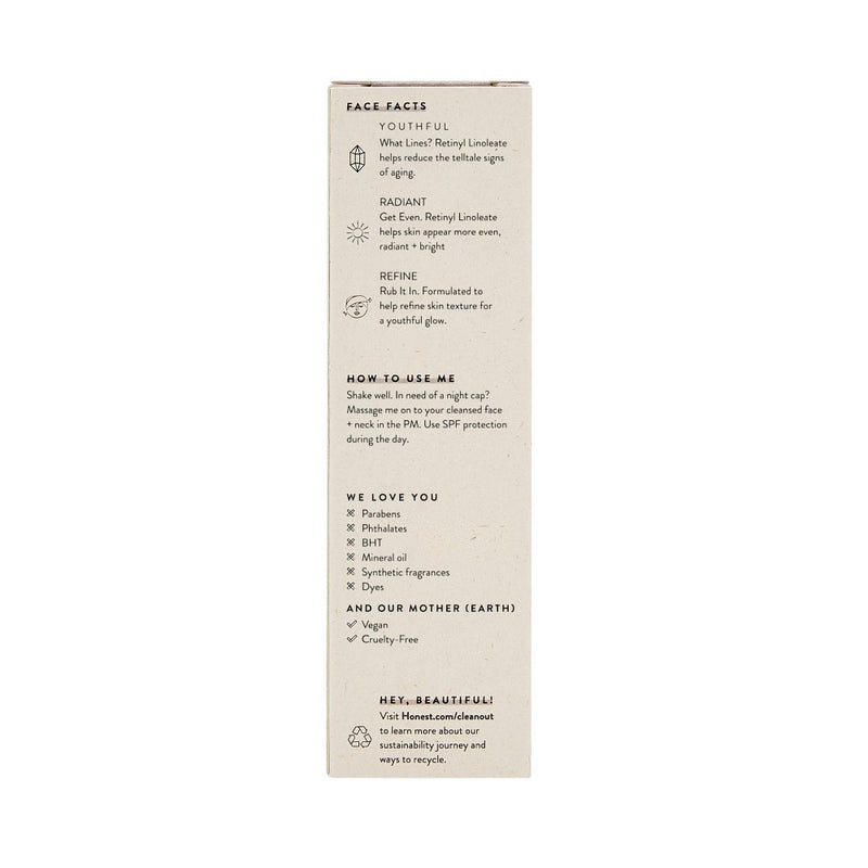 Honest Beauty Honestly Pure Retinyl Serum with Retinyl Linoleate - 1.0 fl oz