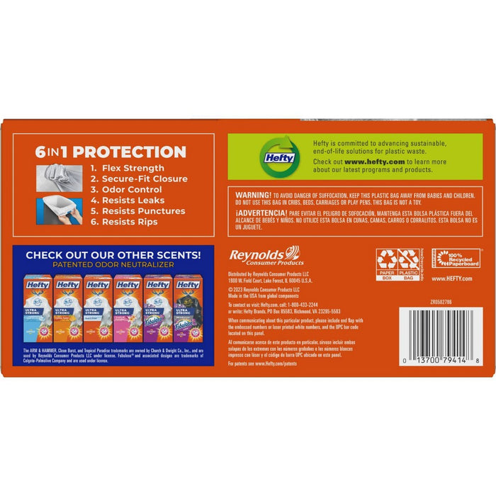 Hefty Ultra Strong Tall Kitchen Trash Bags - Cinnamon Pumpkin Spice - 13 Gallon/50ct