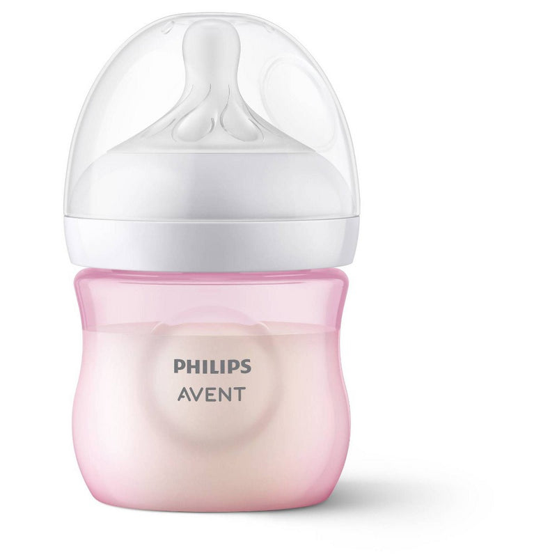 Philips Avent Natural Baby Bottle with Natural Response Nipple - Pink - 4oz