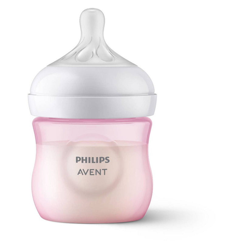 Philips Avent Natural Baby Bottle with Natural Response Nipple - Pink - 4oz