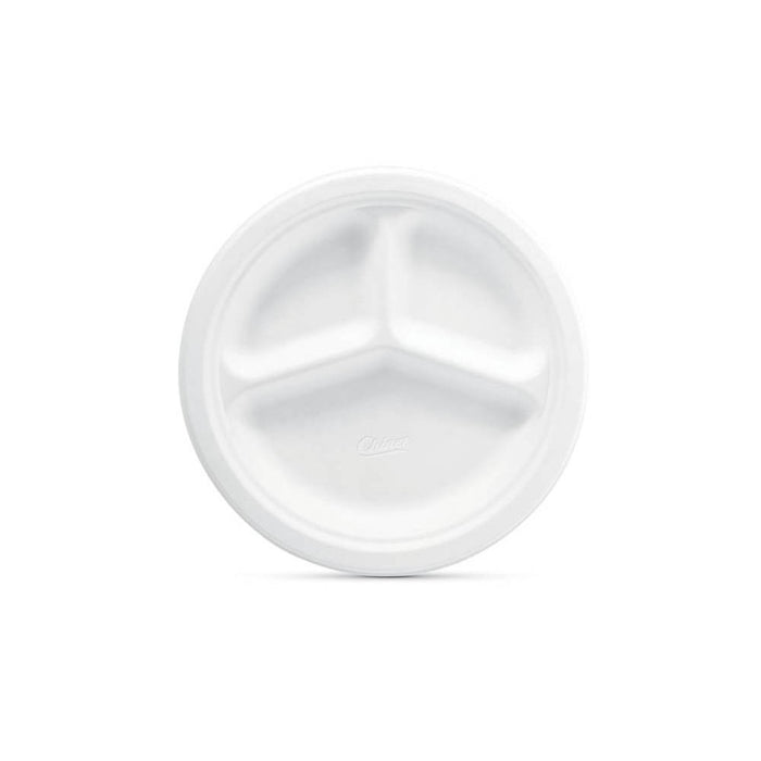 Chinet Classic Compartment Plate 10 3/8" - 32ct