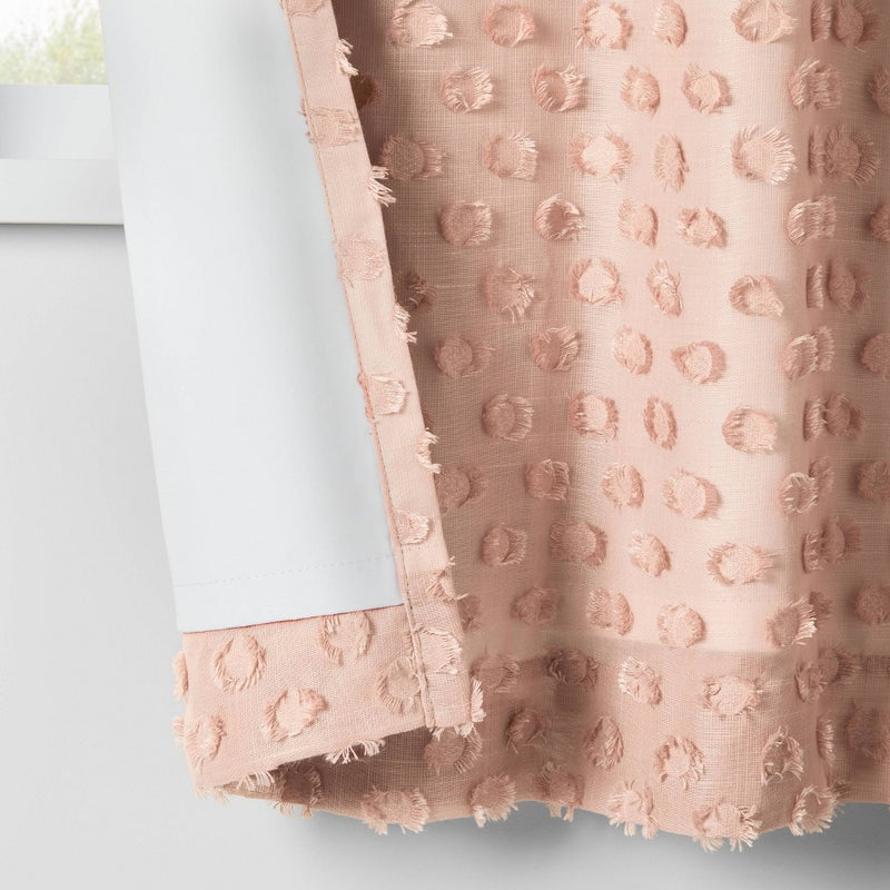 63" Blackout Clipped Dotted Kids' Panel Pink - Pillowfort