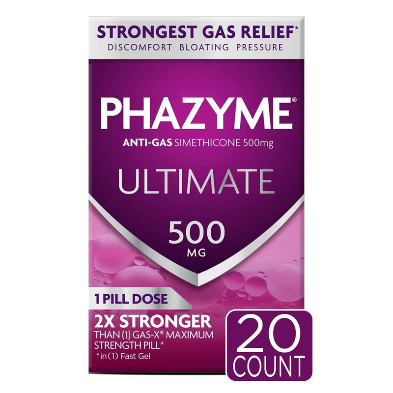 Phazyme Ultimate Anti-Gas & Bloating Relief Fast Gels - 20ct