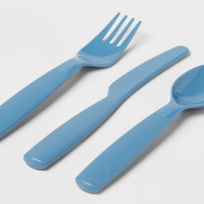18pc Plastic Kids' Silverware Set - Pillowfort