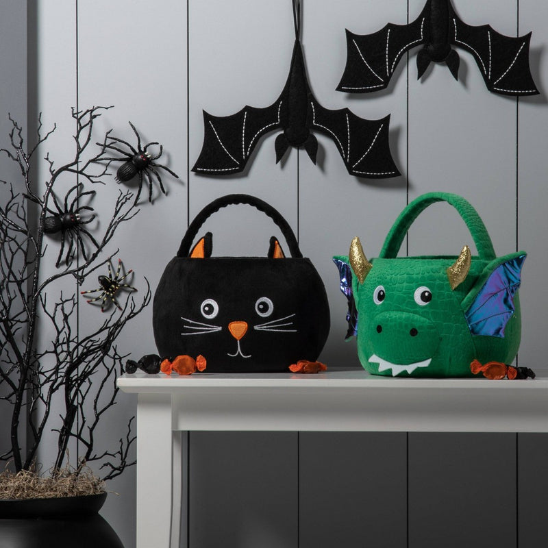Cat Plush Halloween Trick or Treat Pail - Hyde & EEK! Boutique