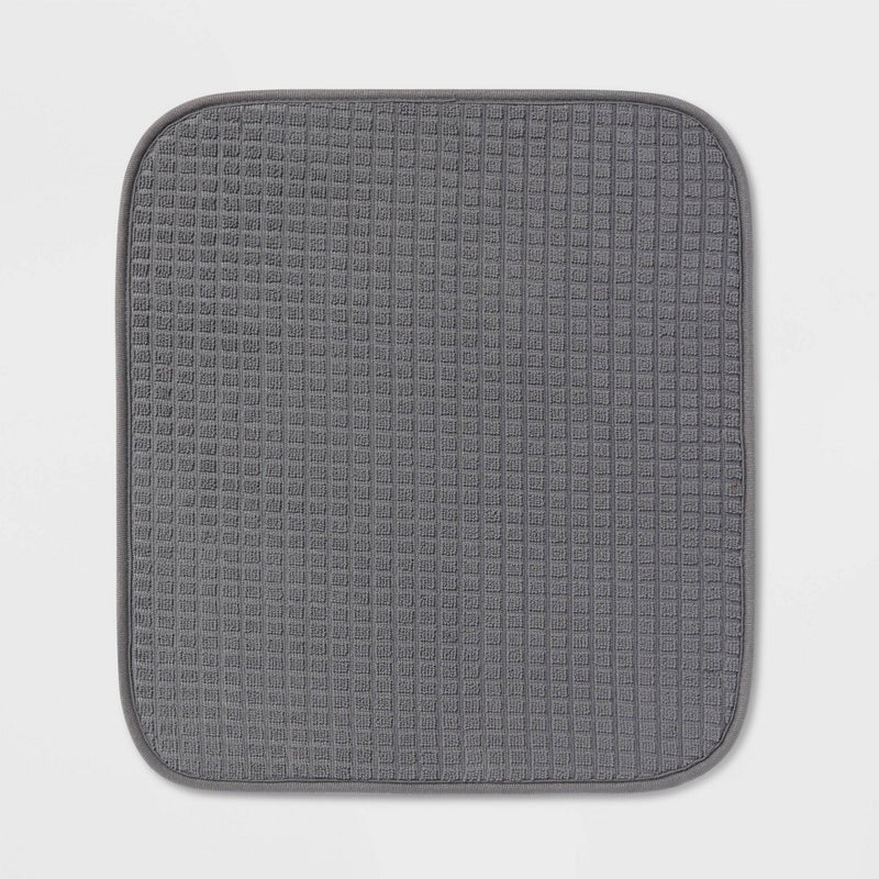 16"x 18" Drying Mat Dark Gray - Brightroom