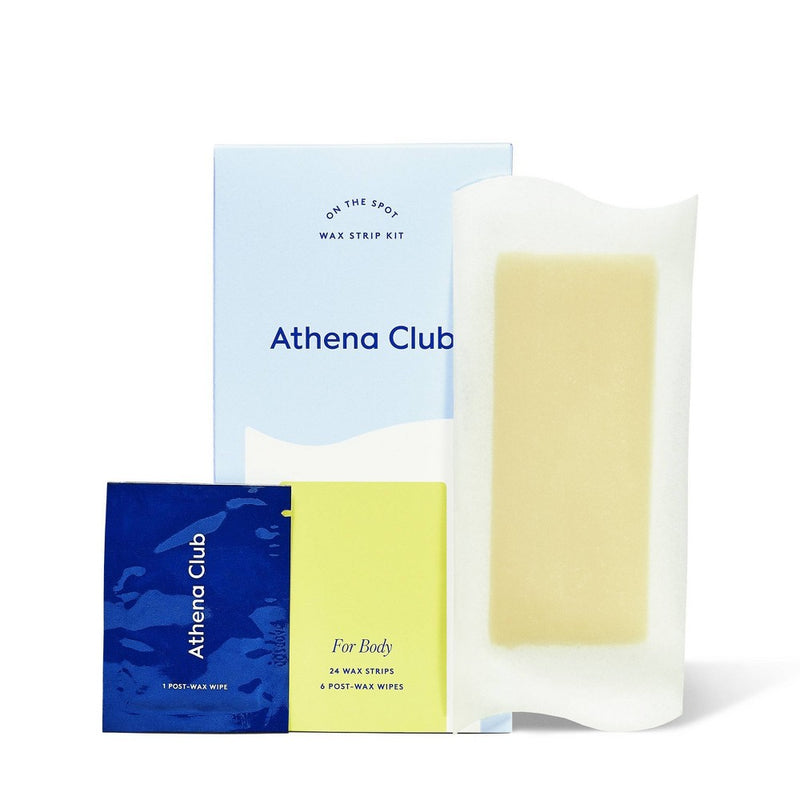 Athena Club Body Wax Strips - 30ct (24 wax strips 6 wipes)