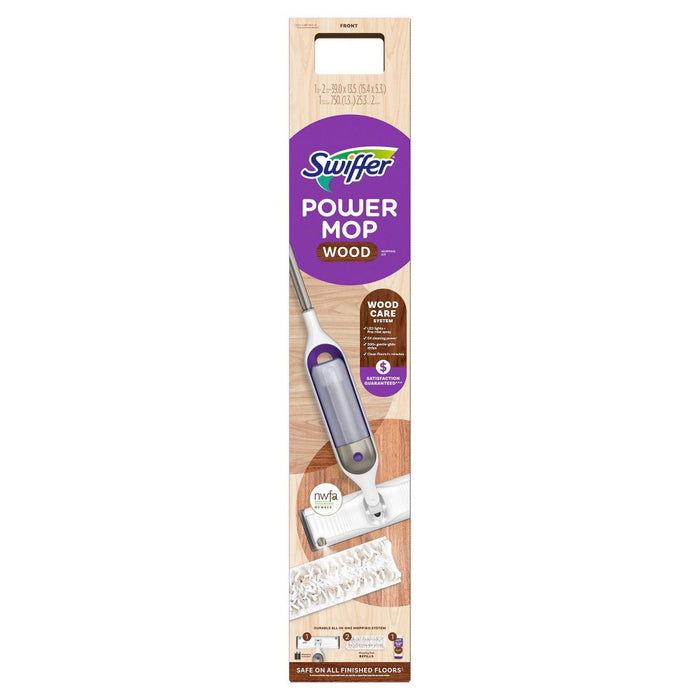Swiffer Power Mop Wood Mop Kit for Wood Floor Cleaning