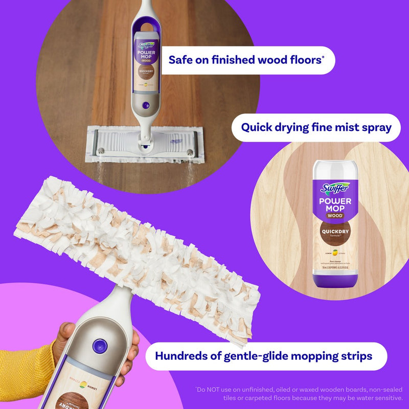 Swiffer Power Mop Wood Mop Kit for Wood Floor Cleaning (LOCAL PICKUP ONLY)