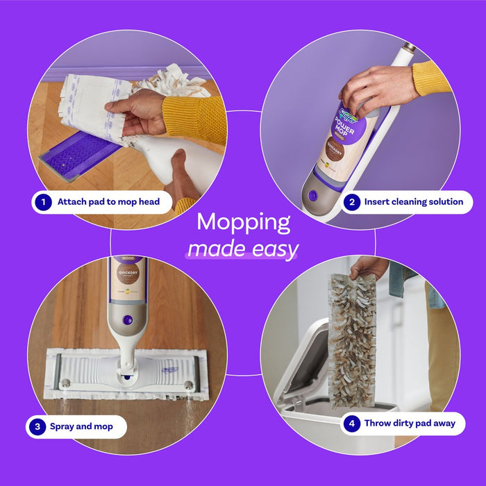 Swiffer Power Mop Wood Mop Kit for Wood Floor Cleaning