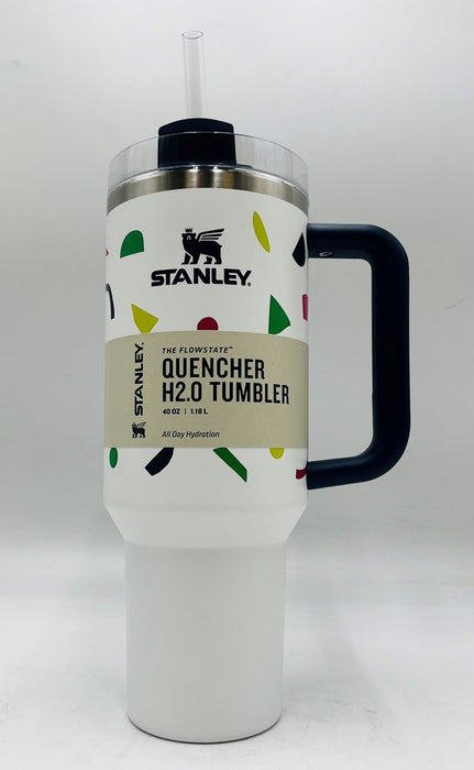 Stanley 40oz Stainless Steel H2.0 Flowstate Quencher Tumbler - Abstract Geos
