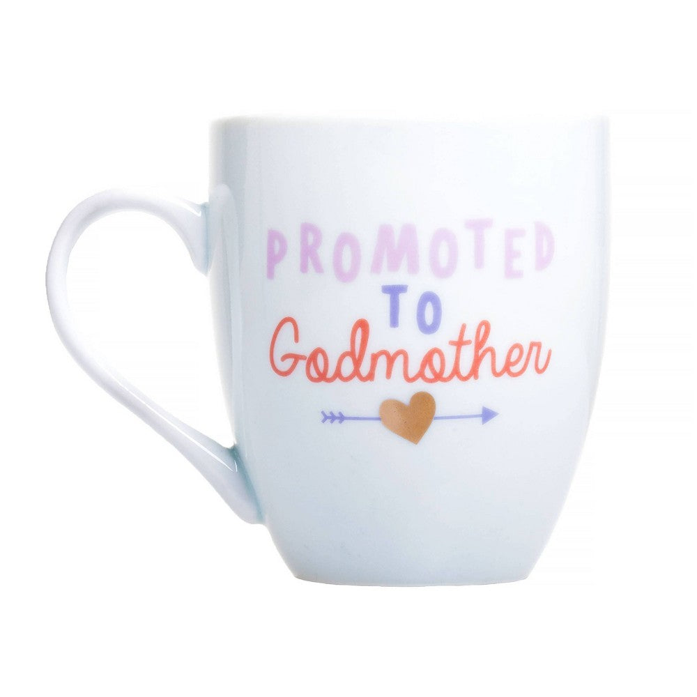 Pearhead Ceramic Mug - Promoted to Godmother - 14oz — Total Liquidators