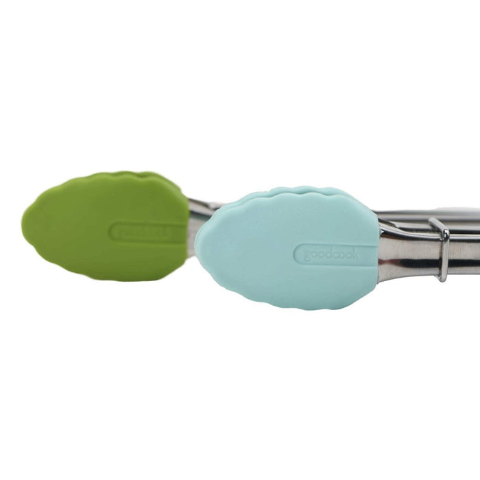 GoodCook Ready 2pk Stainless Steel with Silicone Tips Mini Tongs