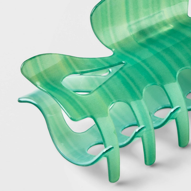 Jumbo Claw Hair Clip - A New Day Green
