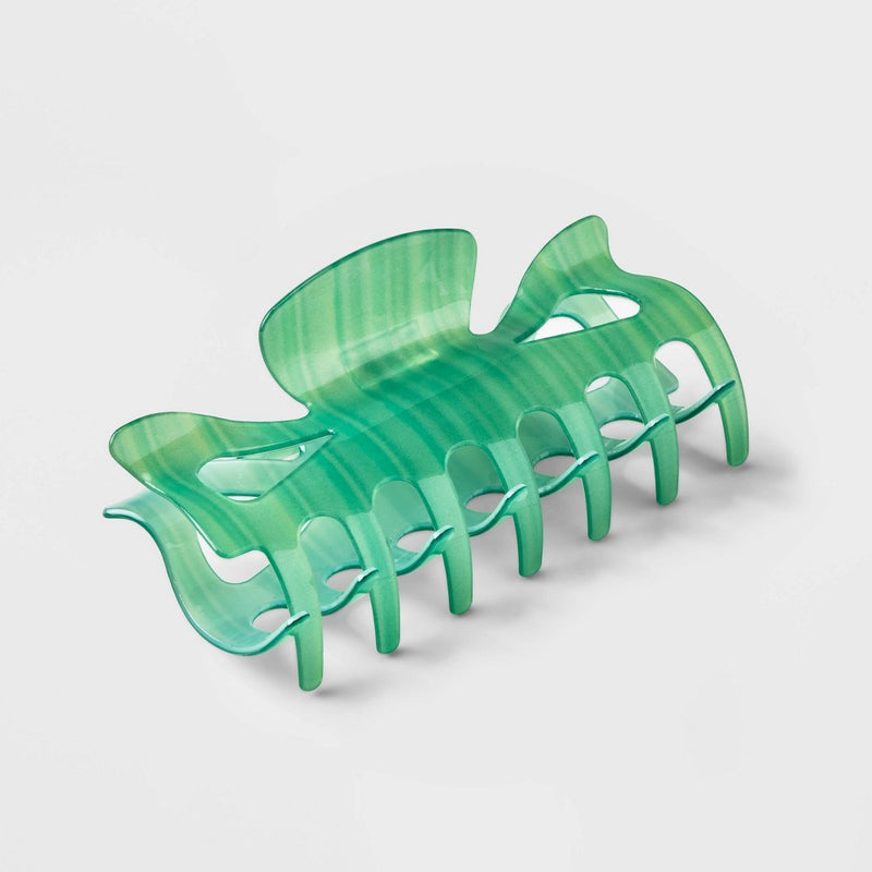 Jumbo Claw Hair Clip - A New Day Green