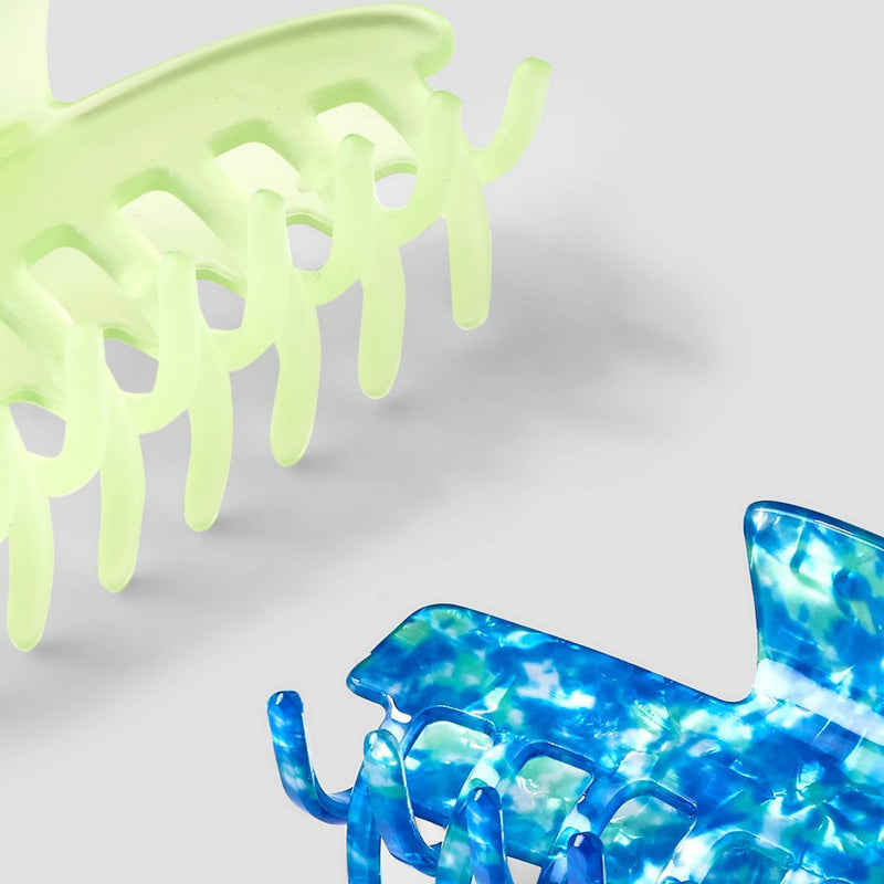 Claw Hair Clip 3pc - A New Day Green