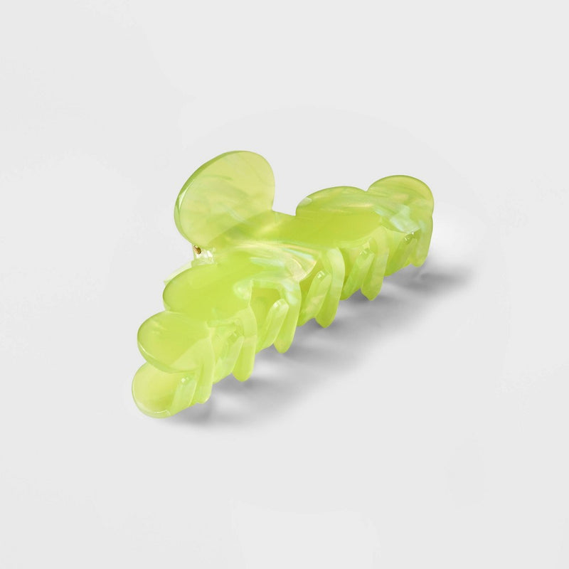 Cloud Shaped Iridescent Claw Hair Clip - A New Day Lime Green