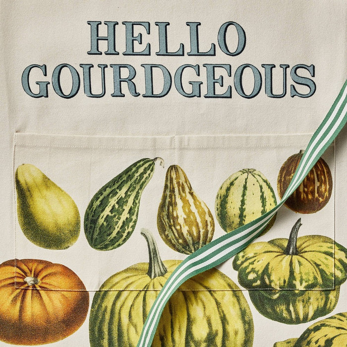 27"x34" Fall "Hello Gourdgeous" Cotton Kitchen Apron - John Derian for Target