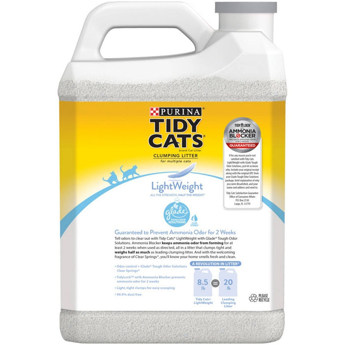 Purina Tidy Cats Lightweight Clumping Cat Litter with Glade Tough Odor Solutions - 8.5lbs