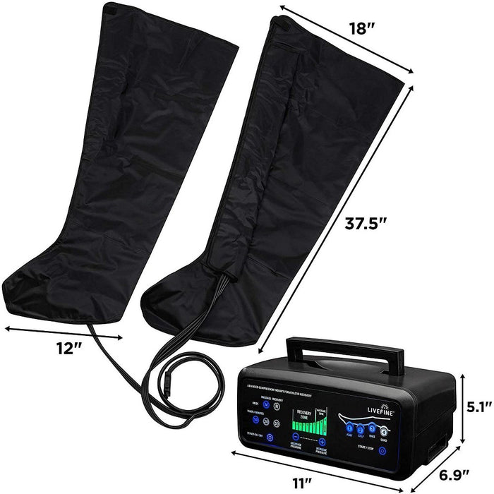 LiveFine Foot Massager Machine with Control Unit Pump for Pain Relief