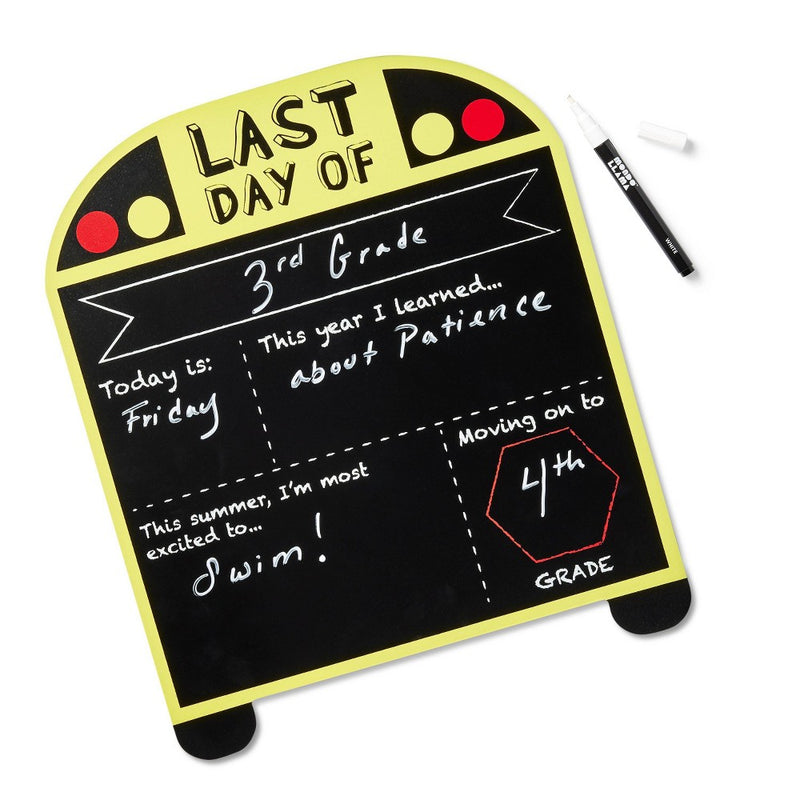 Reversible First & Last Day of School Sign School Bus - Mondo Llama