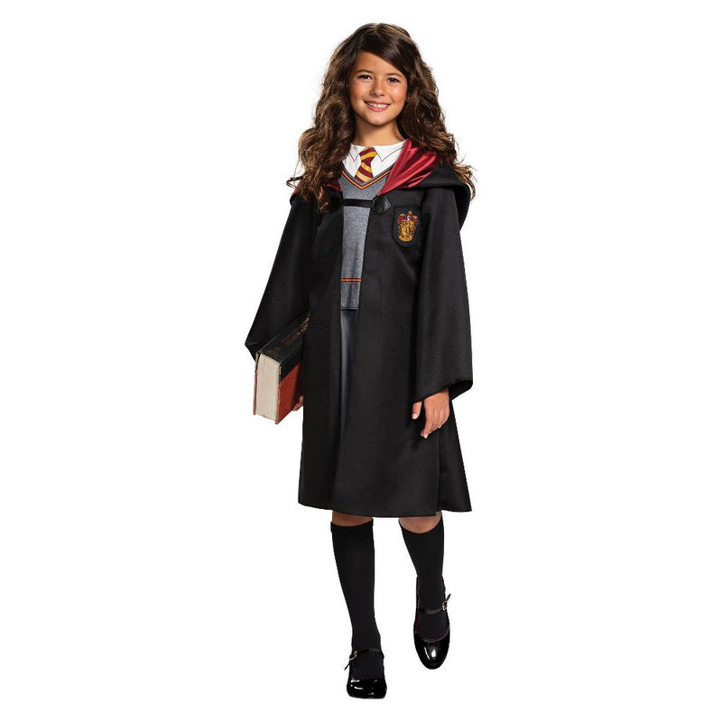 Kids' Harry Potter Hermione Granger Classic Halloween Costume Dress with Attached Robe L (10-12)