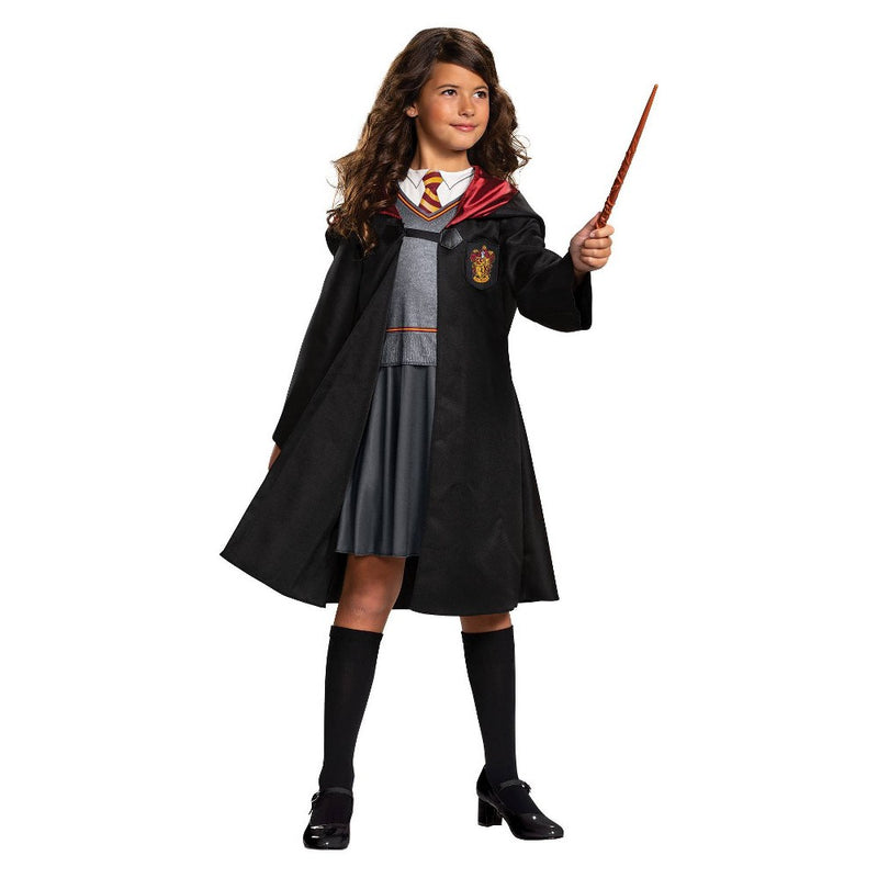 Kids' Harry Potter Hermione Granger Classic Halloween Costume Dress with Attached Robe L (10-12)
