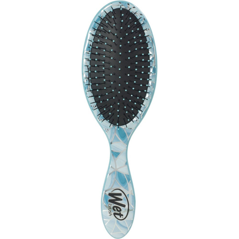 Wet Brush Original Detangler Hair Brush for Less Pain, Effort and Breakage - Patterned - Mosaic Floral Blue