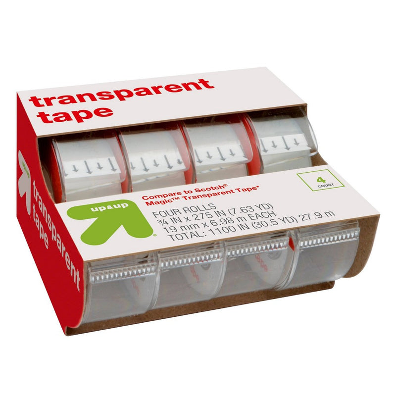 4ct Transparent Tape - up & up