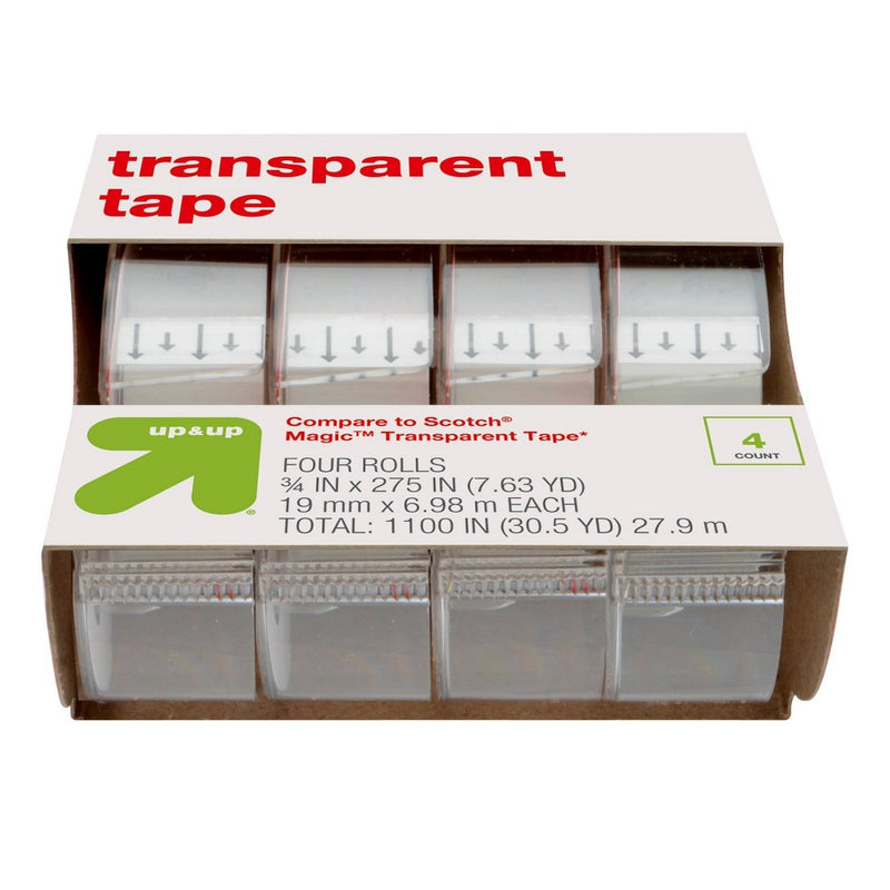4ct Transparent Tape - up & up